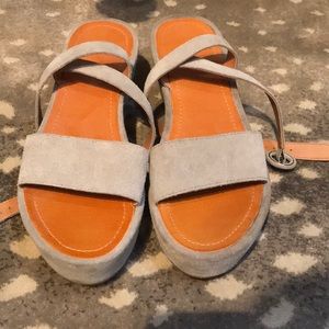 Urban Outfitters Grey Platform Wedges